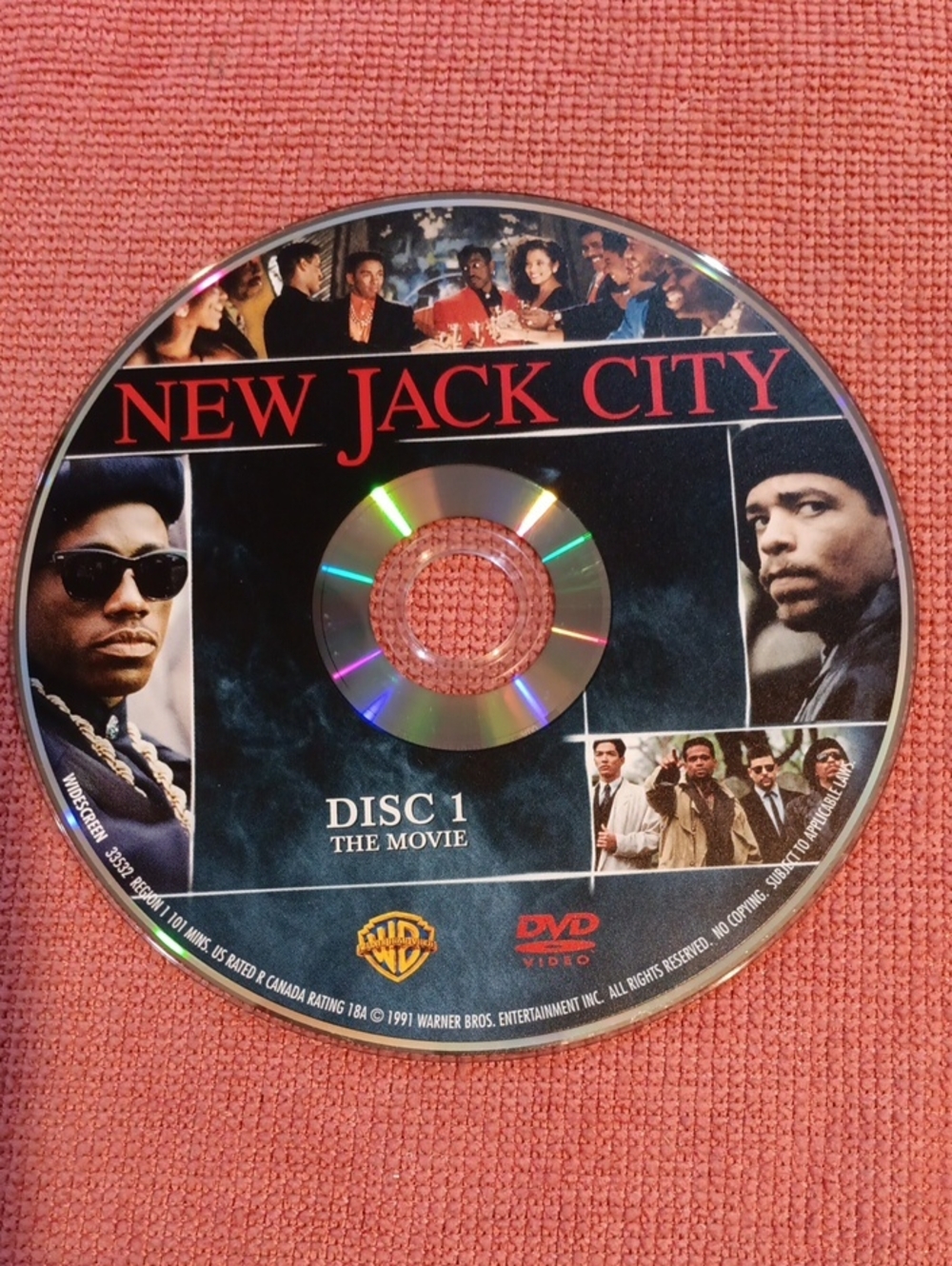 3/$12 New Jack City DVD Disc 1 *NO CASE*